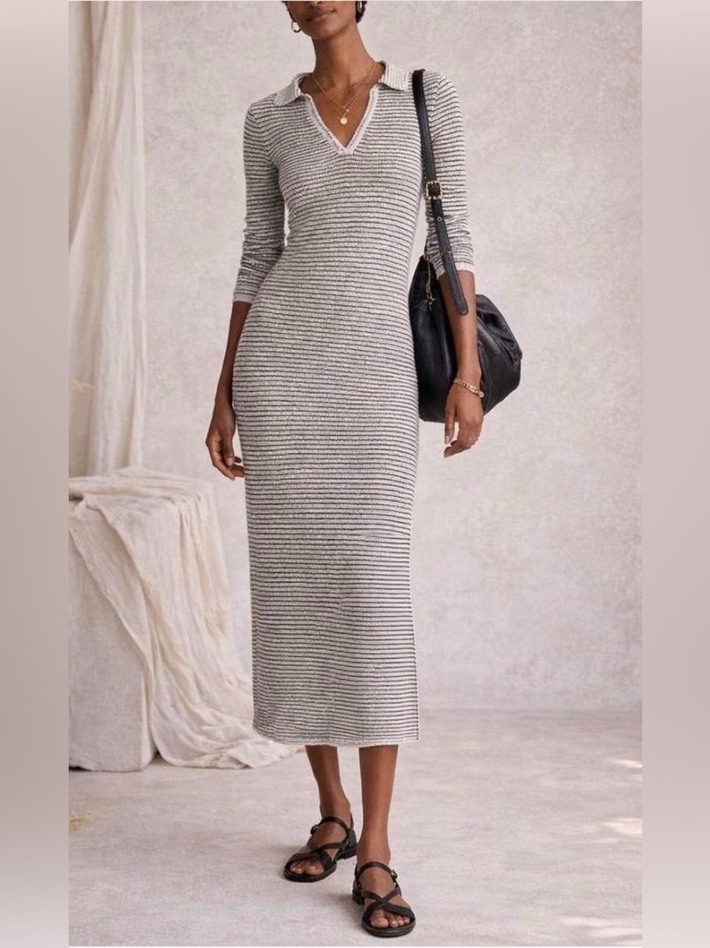🌺NWT A NEW DAY STRIPPED KNIT MAXI DRESS SIZE SMALL🌺